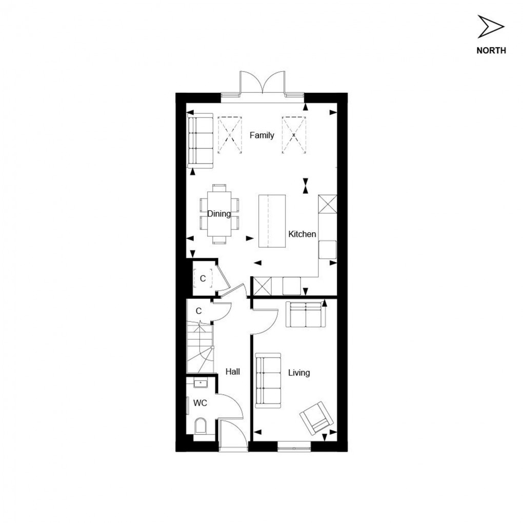 Floorplan for The Orchards, Leighwood Fields, GU6