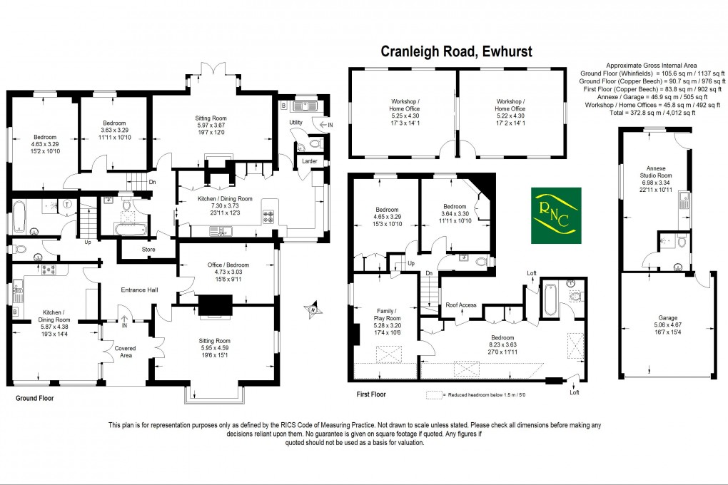 Floorplan for Cranleigh Road, Ewhurst
