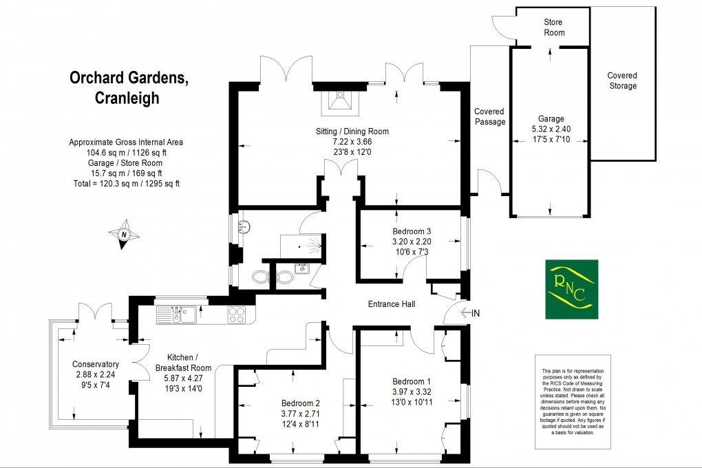 Floorplan for Orchard Gardens, Cranleigh