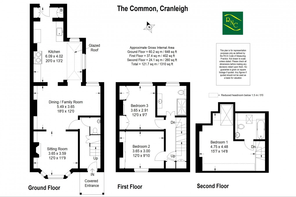 Floorplan for The Common, Cranleigh