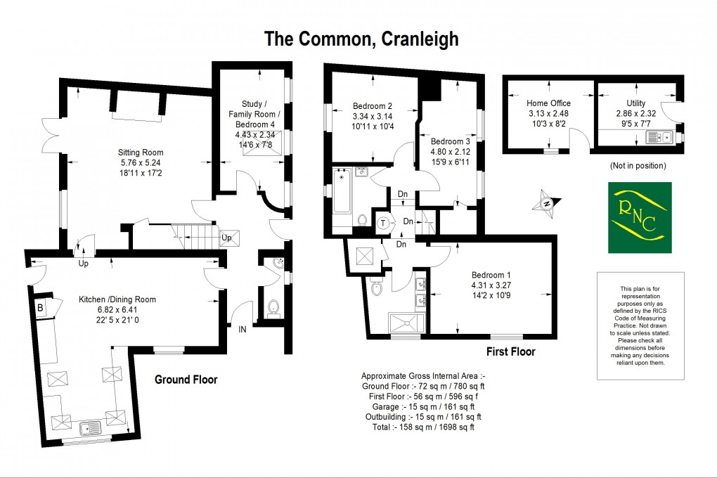 Floorplan for The Common, Cranleigh