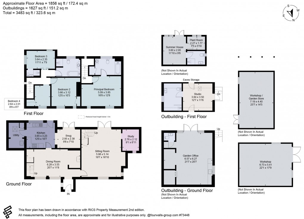 Floorplan for Barnsfold Lane, Tismans Common