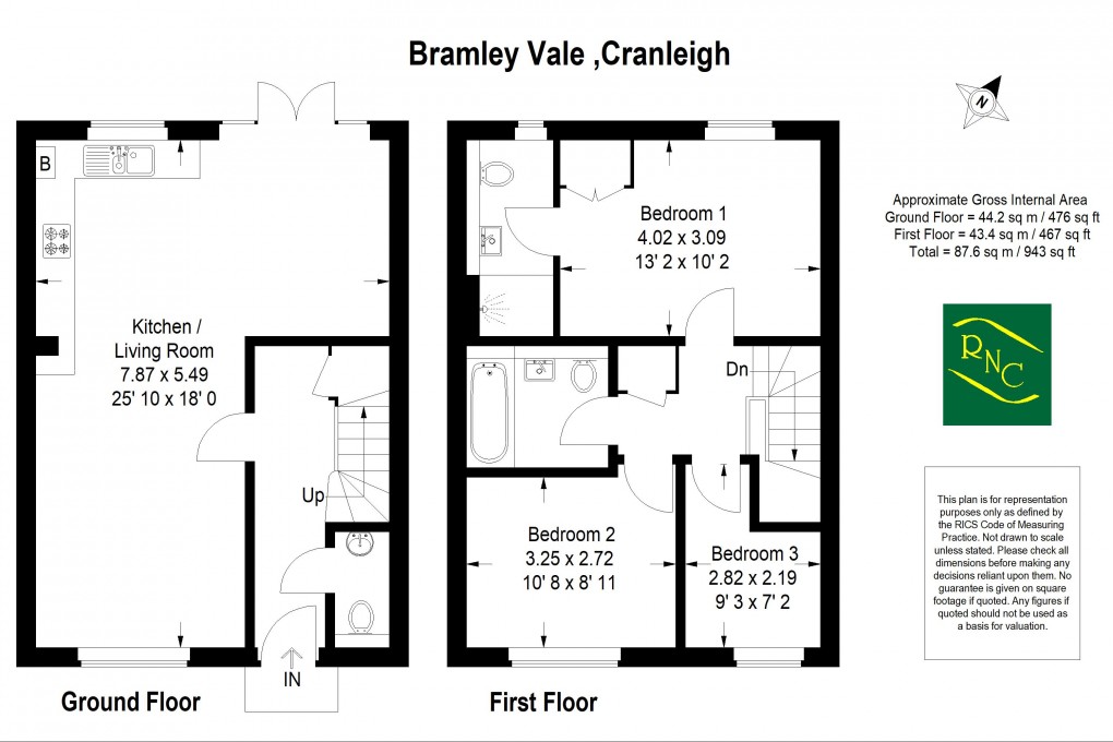 Floorplan for Bramley Vale, Cranleigh