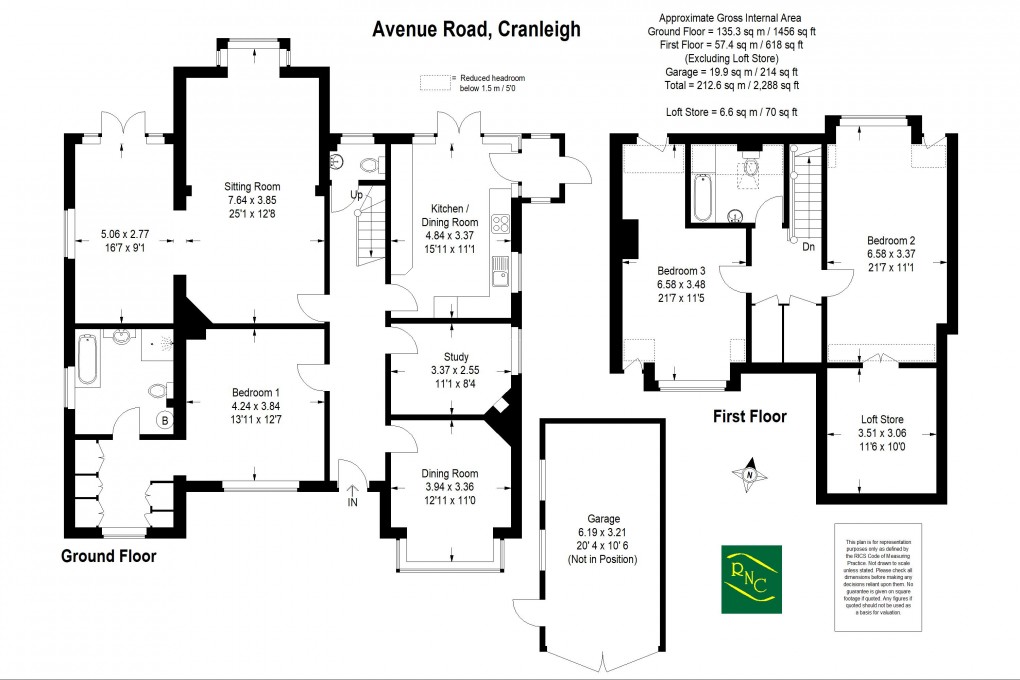 Floorplan for Avenue Road, Cranleigh