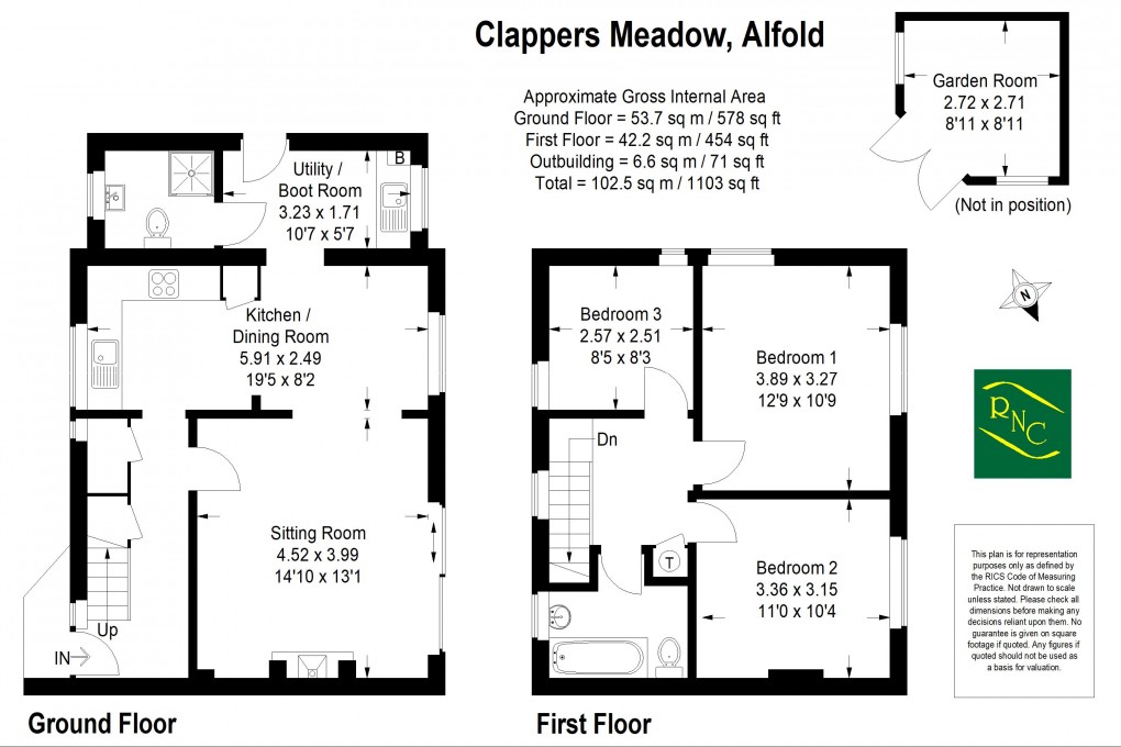 Floorplan for Clappers Meadow, Alfold