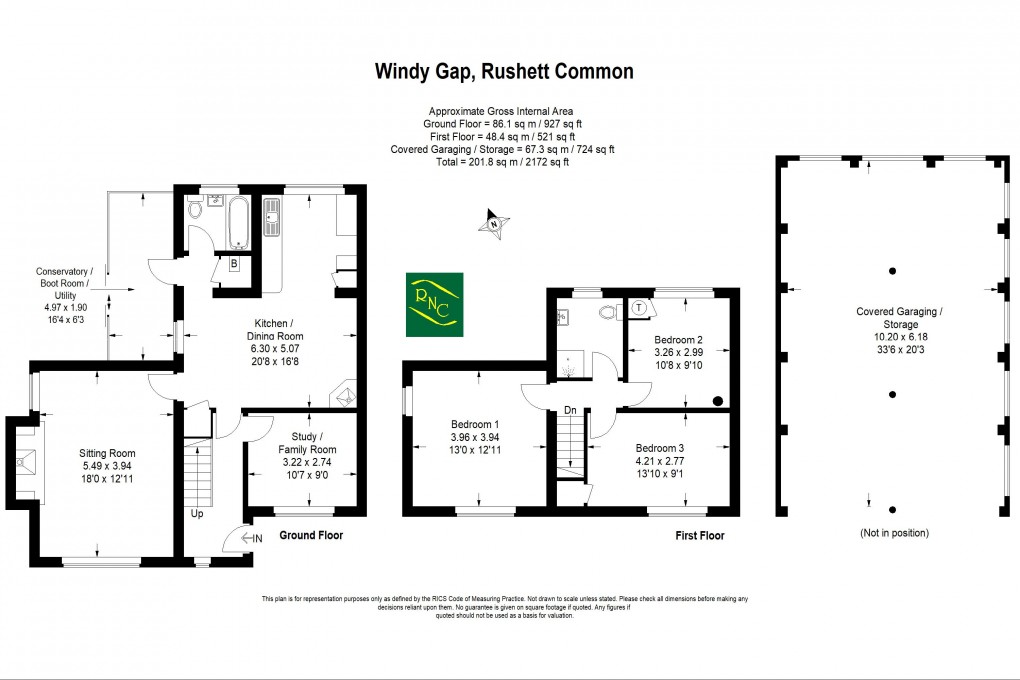 Floorplan for Rushett Common, Bramley