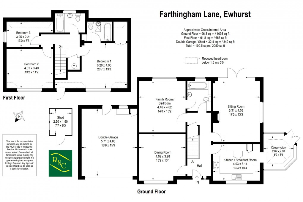 Floorplan for Farthingham Lane, Ewhurst
