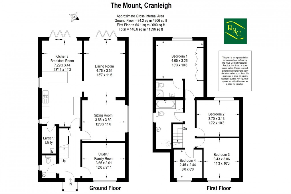Floorplan for The Mount, Cranleigh
