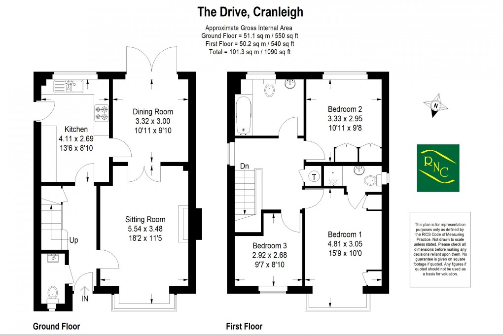Floorplan for The Drive, Cranleigh