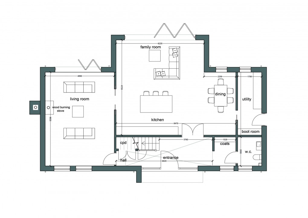 Floorplan for Wildwood Meadows, Surrey/Sussex border. Horsham and Guildford nearby