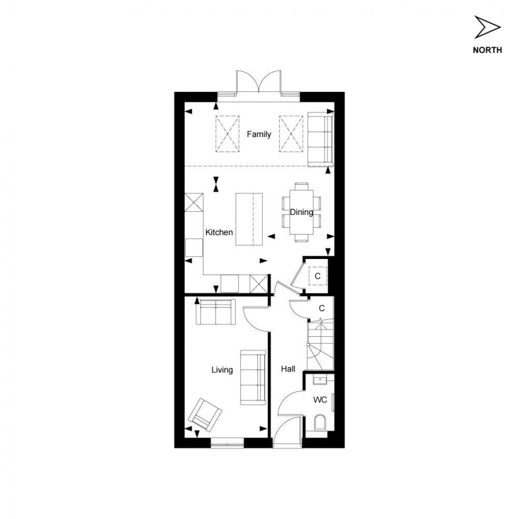 Floorplan for The Manderin, Leighwood Fields, Cranleigh