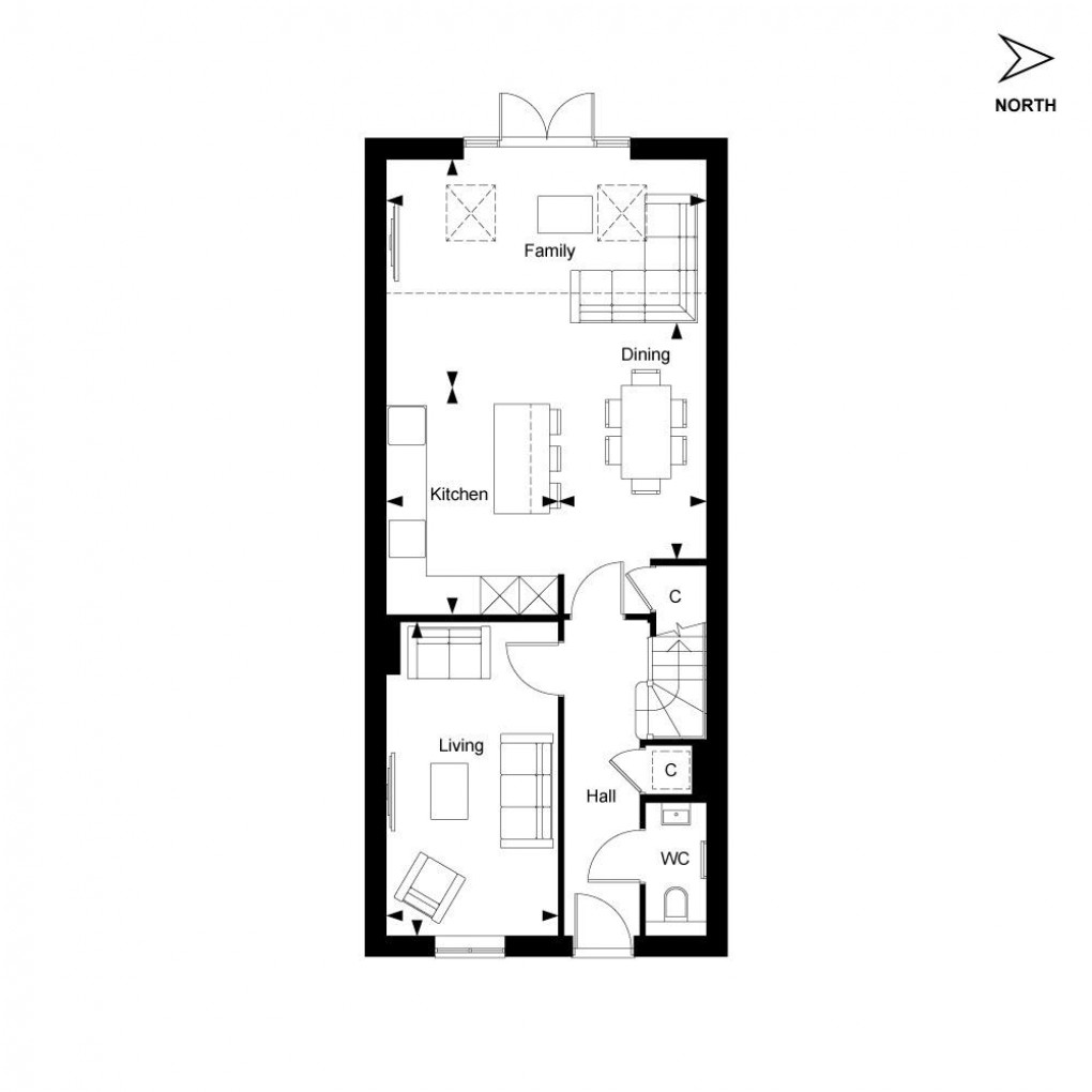 Floorplan for The Quince, Leighwood Fields, Cranleigh