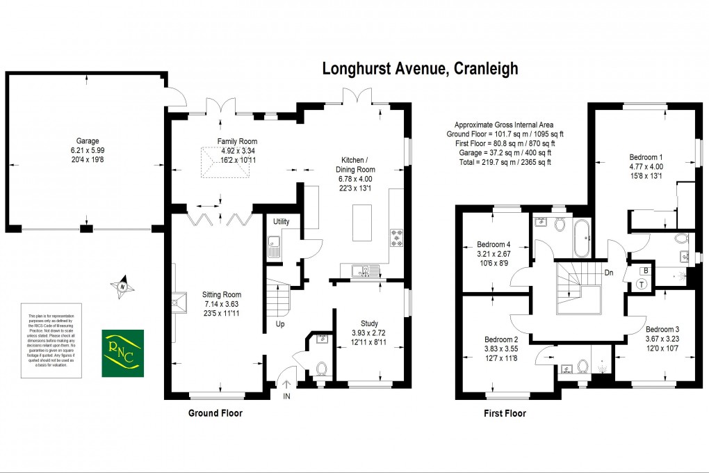 Floorplan for Longhurst Avenue, Cranleigh