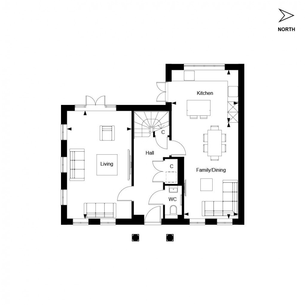Floorplan for The Damson, Leighwood Fields, Cranleigh