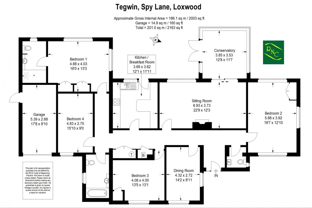 Floorplan for Spy Lane, Loxwood, RH14