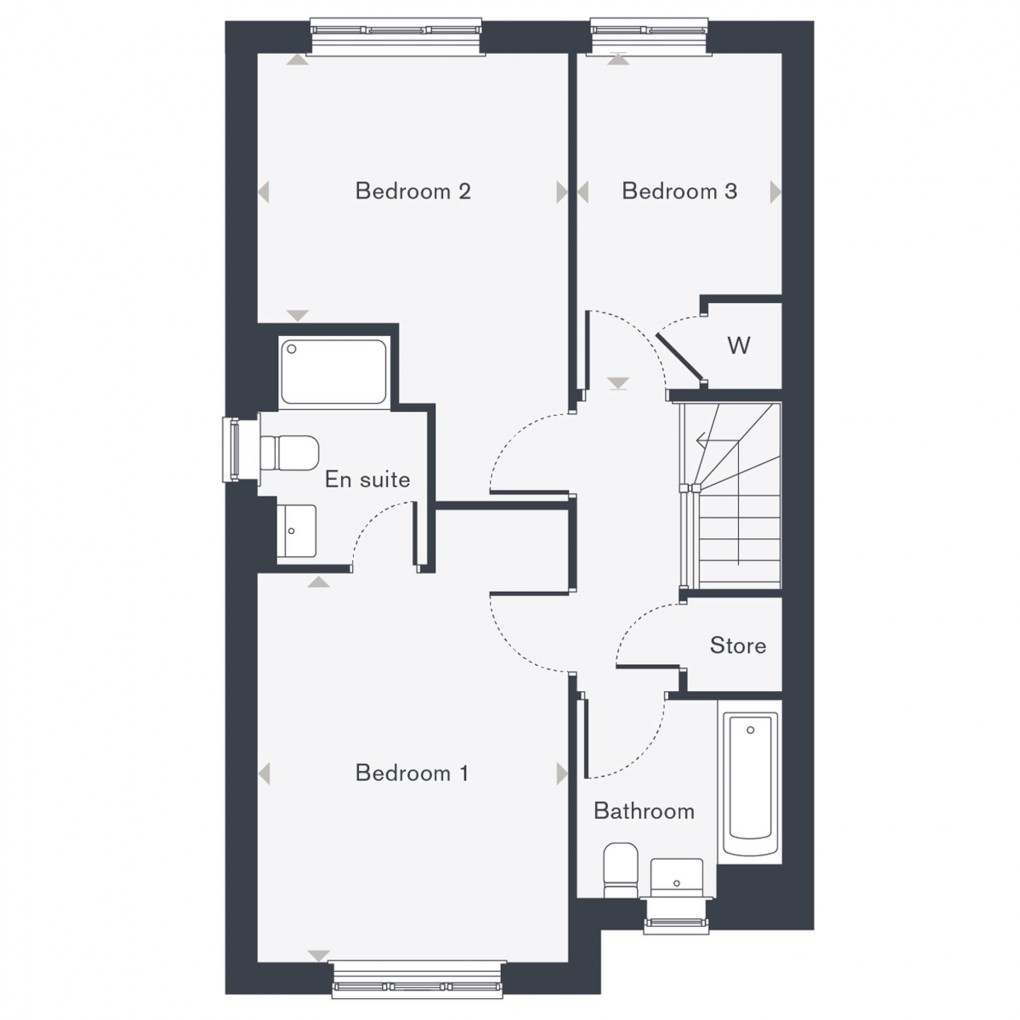Floorplan for Lander Way (The Cypress - Plot 76), Alfold, GU6