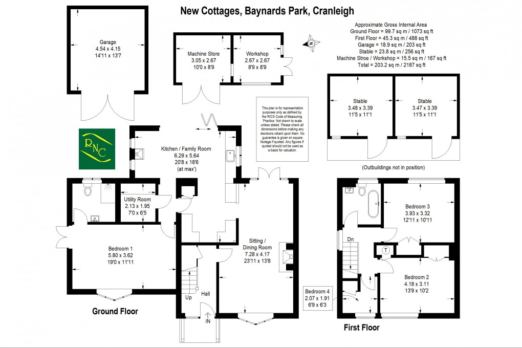 Floorplan for Baynards, Cranleigh