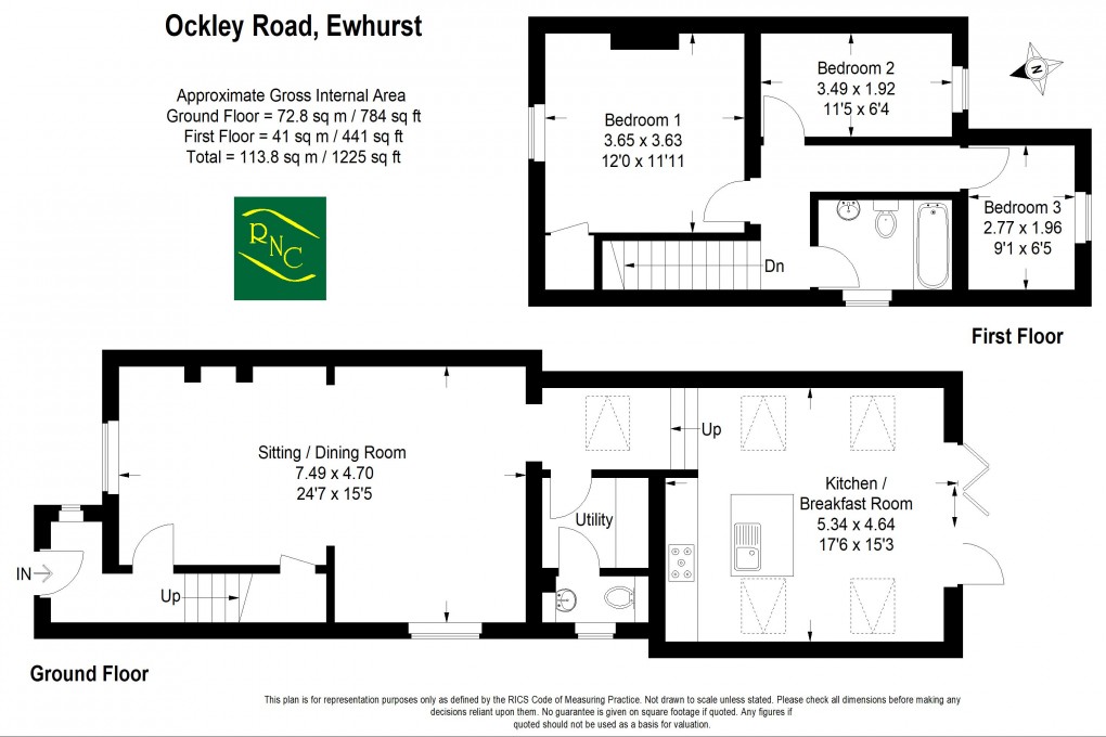 Floorplan for Ockley Road, Ewhurst