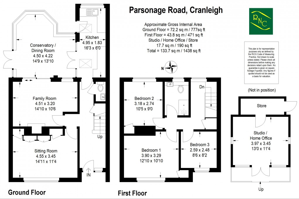 Floorplan for Parsonage Road, Cranleigh