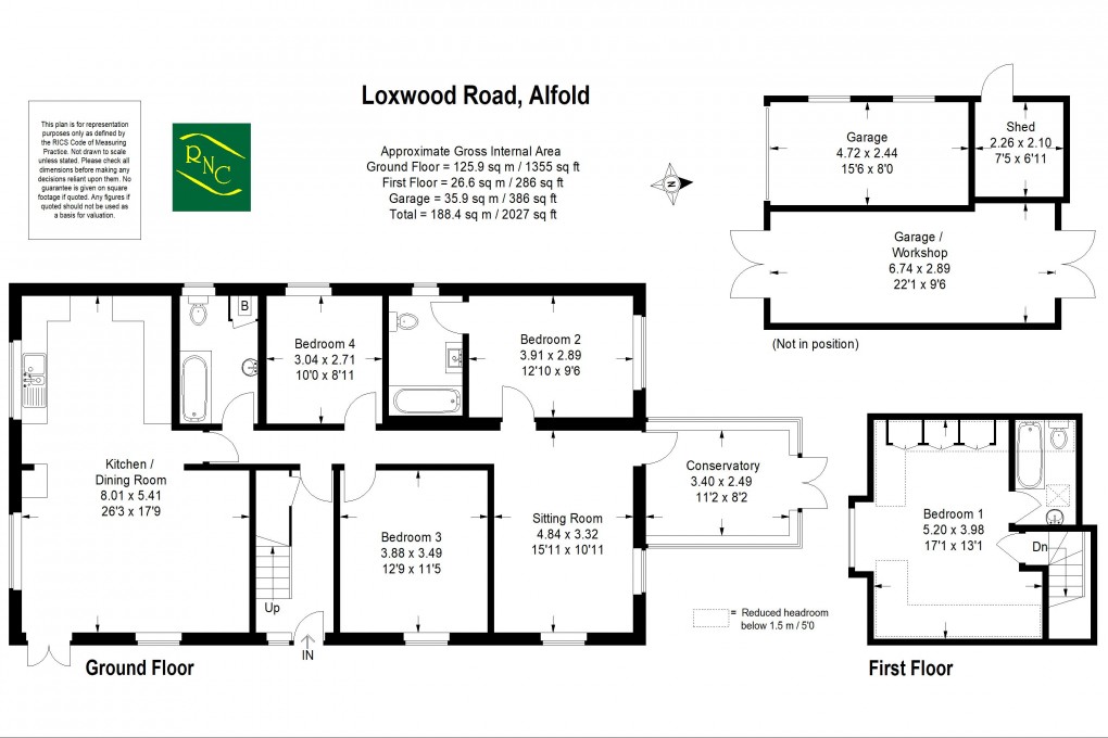 Floorplan for Loxwood Road, Alfold