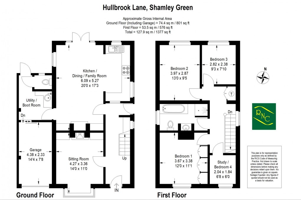 Floorplan for Hullbrook Lane, Shamley Green, GU5