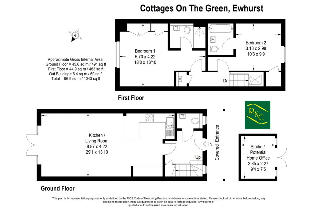 Floorplan for The Street, Ewhurst, GU6