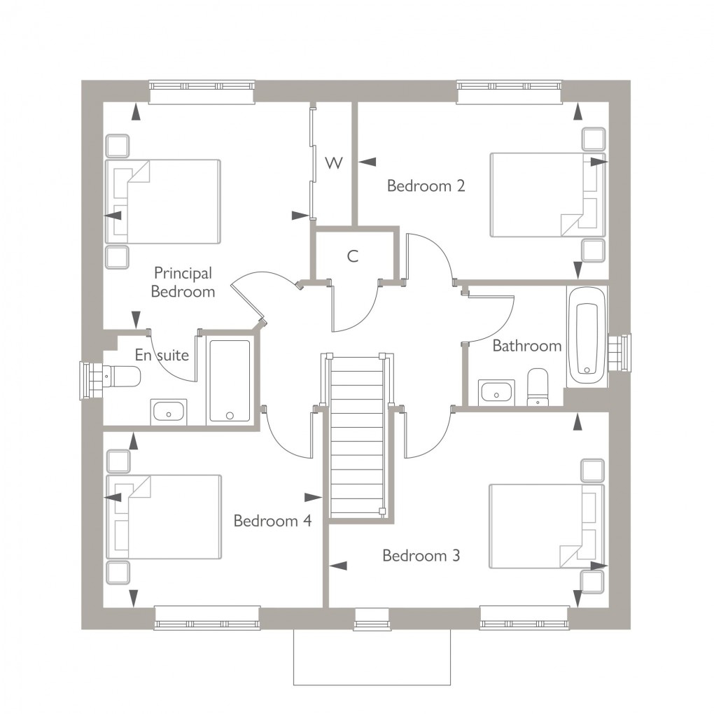 Floorplan for Charcoal Close, Alfold, GU6