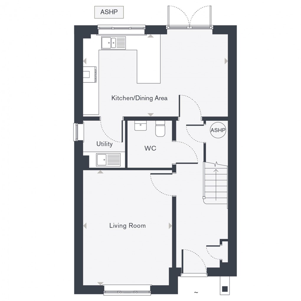 Floorplan for Silk Street - The Hazel (Plot 85), Alfold, GU6
