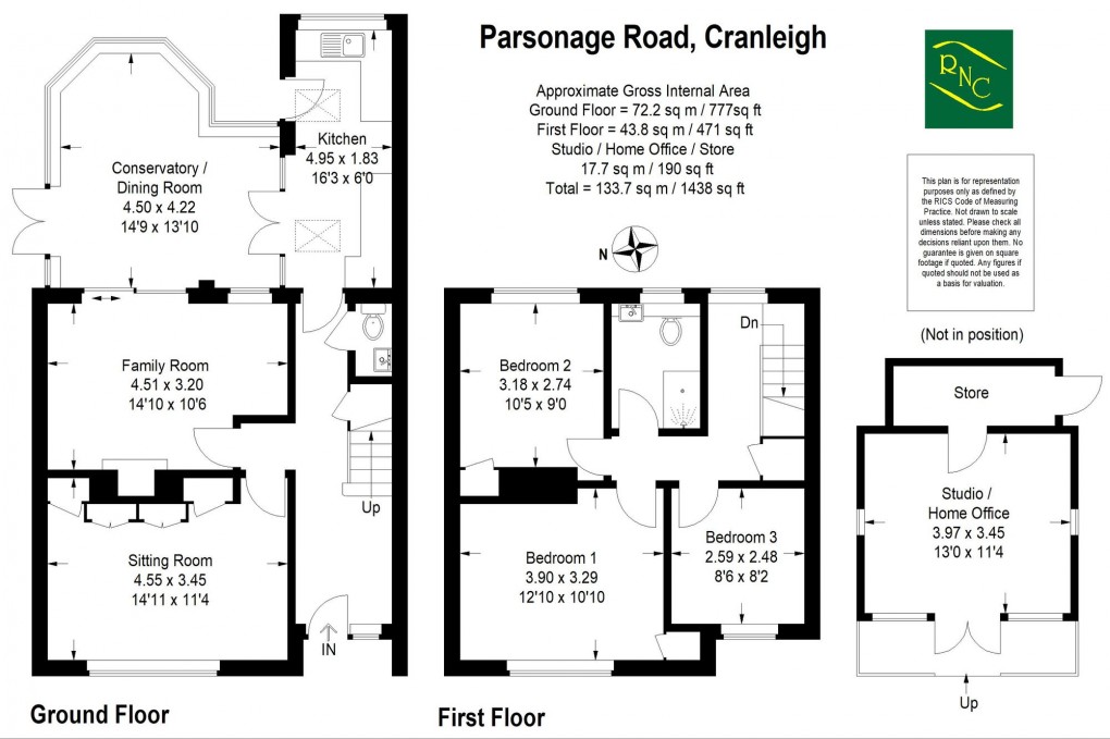 Floorplan for Parsonage Road, Cranleigh, GU6