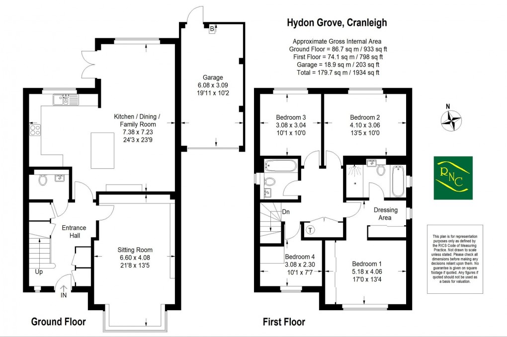 Floorplan for Hydon Grove, Cranleigh, GU6