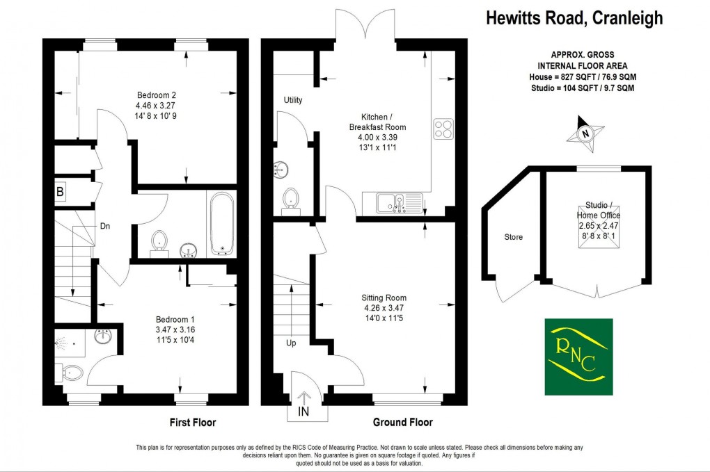 Floorplan for Hewitts Road, Cranleigh, GU6
