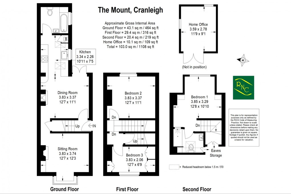 Floorplan for The Mount, Cranleigh, GU6