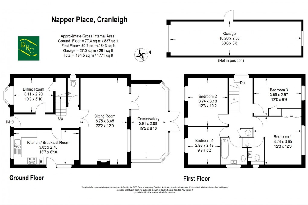 Floorplan for Napper Place, Cranleigh, GU6
