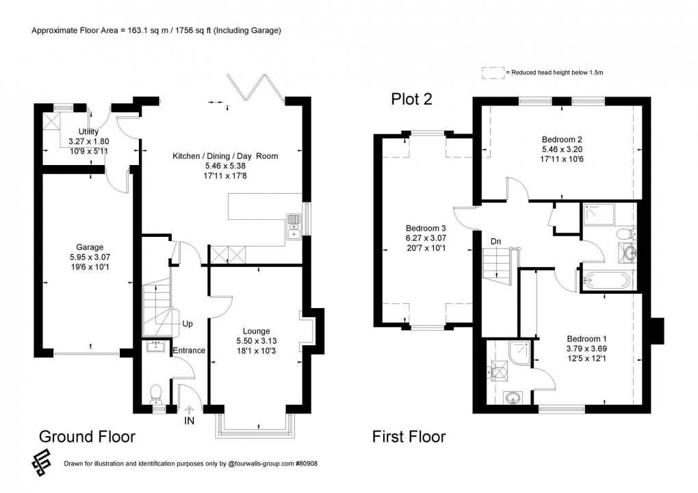 Floorplan for Off Willetts Way, Loxwood, RH14