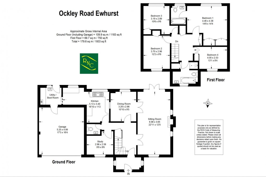 Floorplan for Ockley Road, Ewhurst, GU6