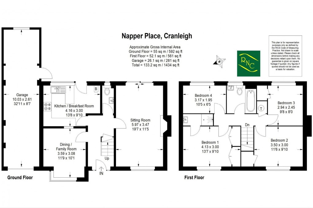 Floorplan for Napper Place, Cranleigh, GU6