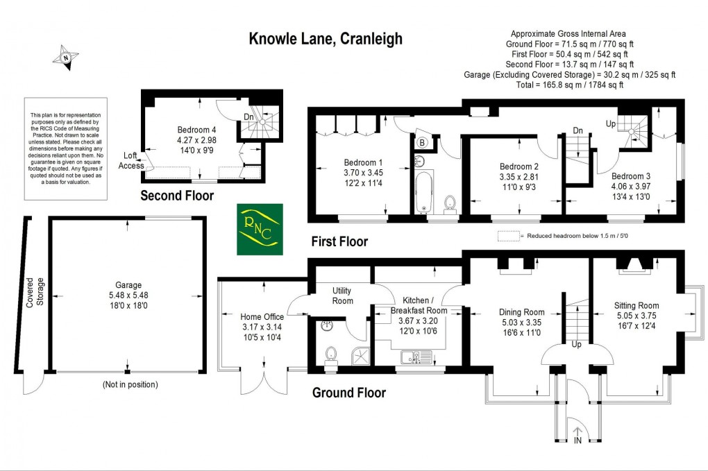 Floorplan for Knowle Lane, Cranleigh, GU6