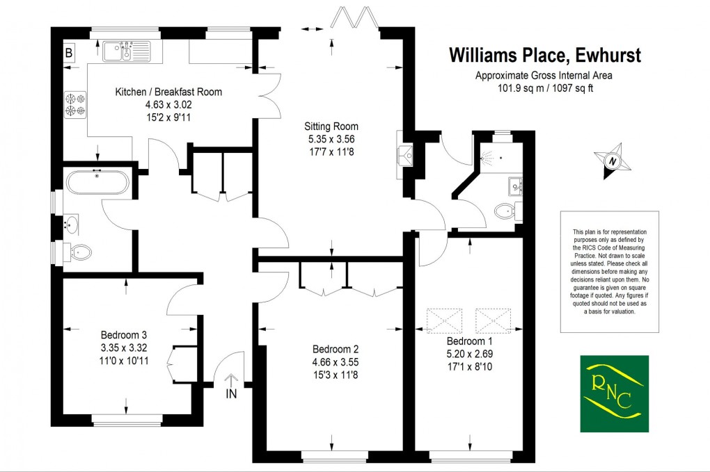 Floorplan for Williams Place, Ewhurst, GU6