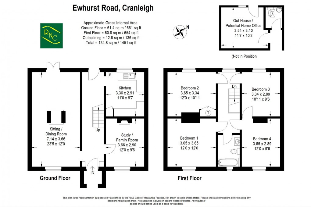 Floorplan for Ewhurst Road, Cranleigh, GU6