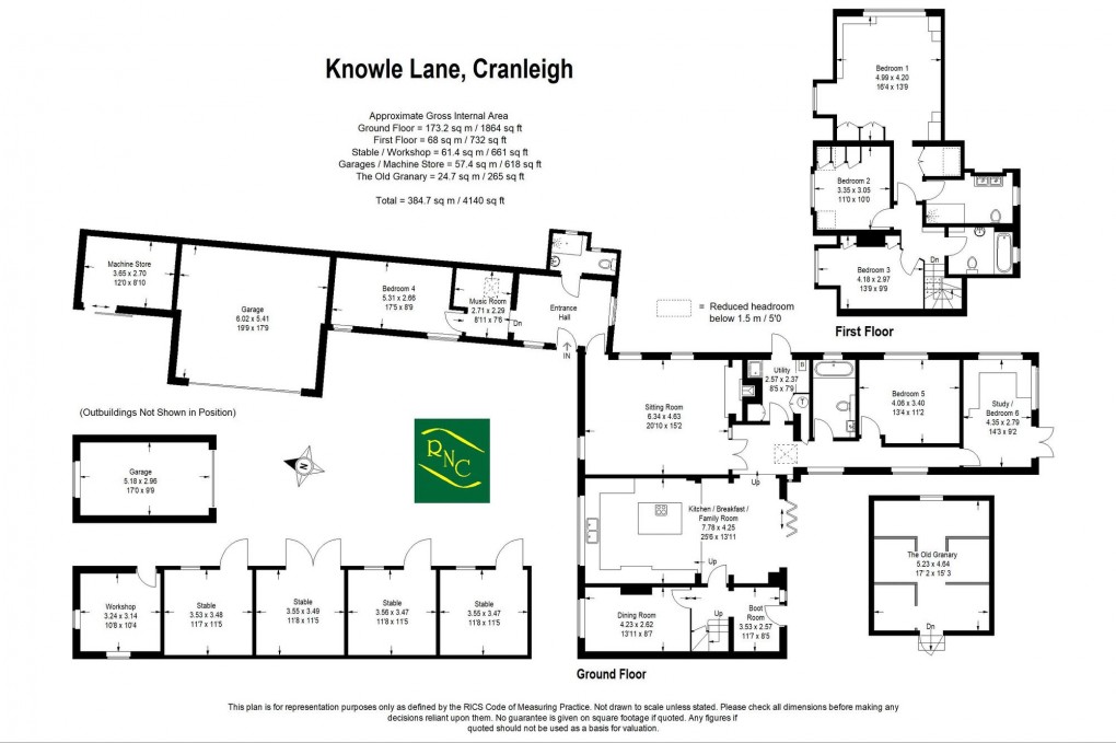 Floorplan for Knowle Lane, Snoxhall Knowle Lane, GU6
