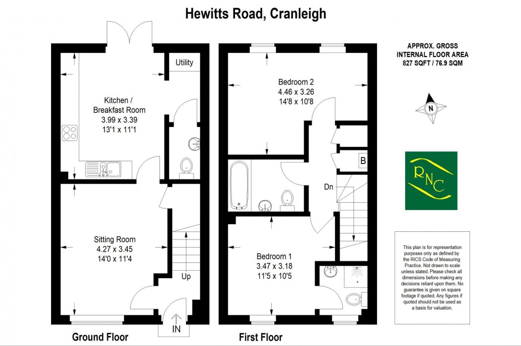 Floorplan for Hewitts Road, Cranleigh, GU6