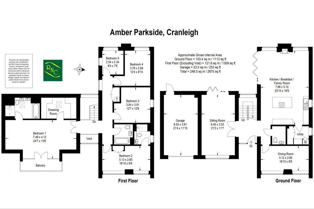 Floorplan for Key Drive, Cranleigh, GU6