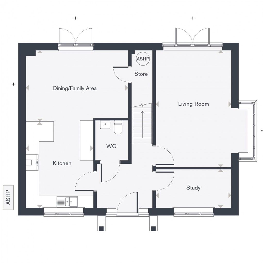 Floorplan for Lander Way - The Chestnut (Plot 78), Alfold, GU6