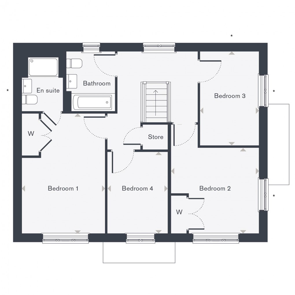 Floorplan for Lander Way - The Chestnut (Plot 78), Alfold, GU6