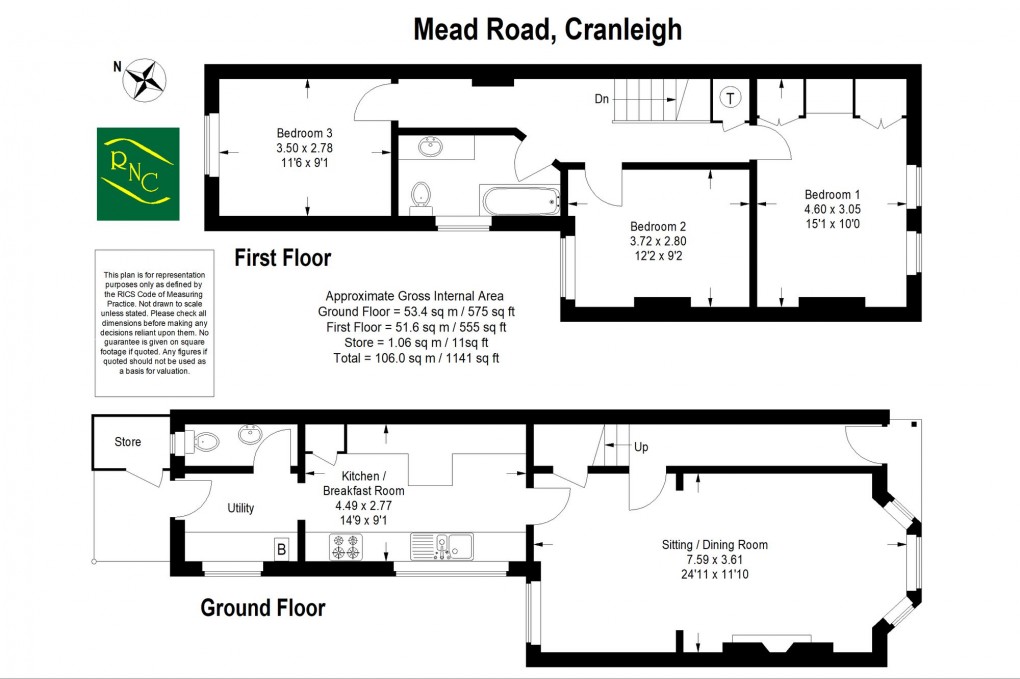 Floorplan for Mead Road, Cranleigh, GU6