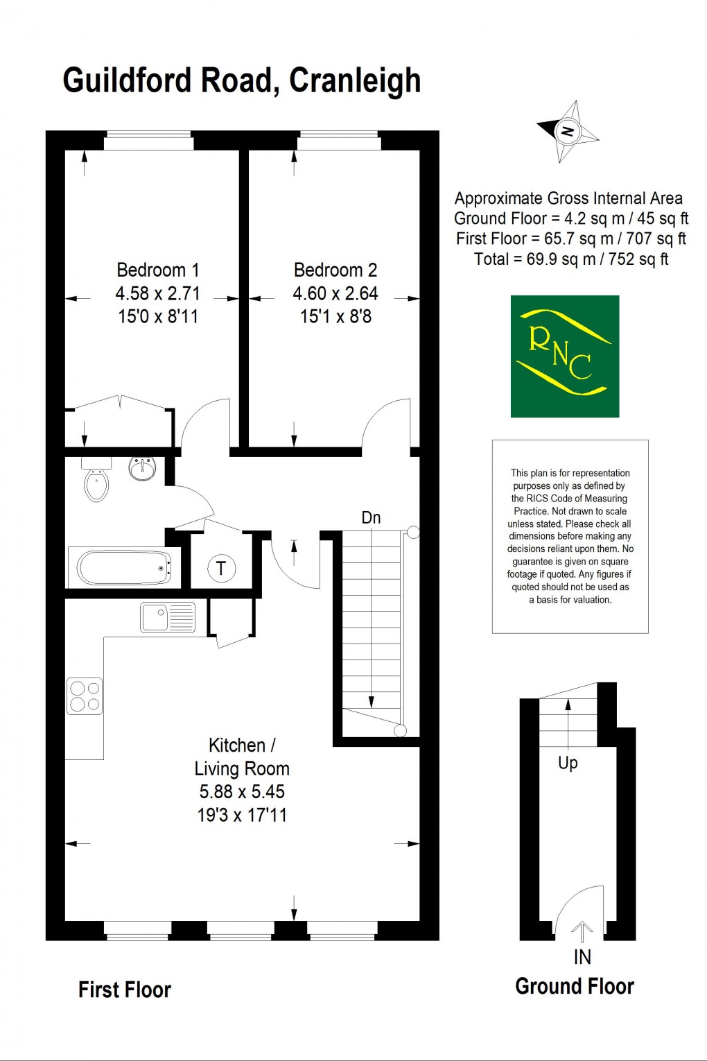 Floorplan for Guildford Road, Cranleigh, GU6