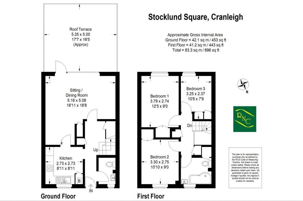 Floorplan for High Street, Stocklund Square Maisonettes, GU6